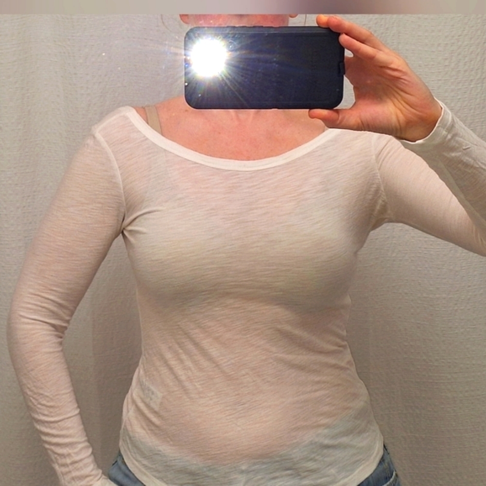 JAMES PERSE | White, Long Sleeve Tee